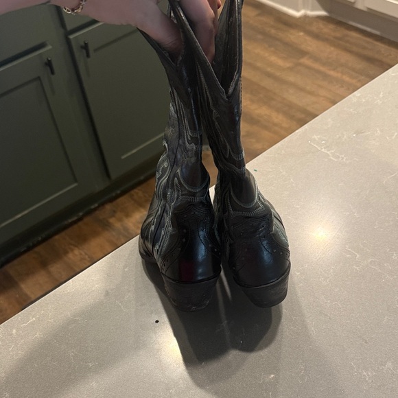 Ariat Black and Blue Cowboy Boots - Picture 3 of 10